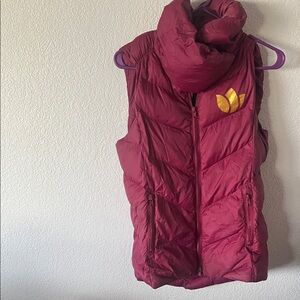 Dutch Bros Maroon Puffer Vest